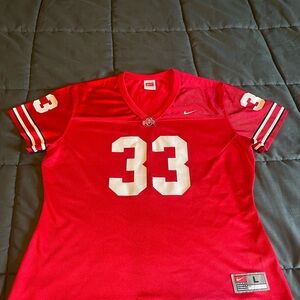 Nike Women’s Ohio State Jersey Size Large. James Laurinaitis #33